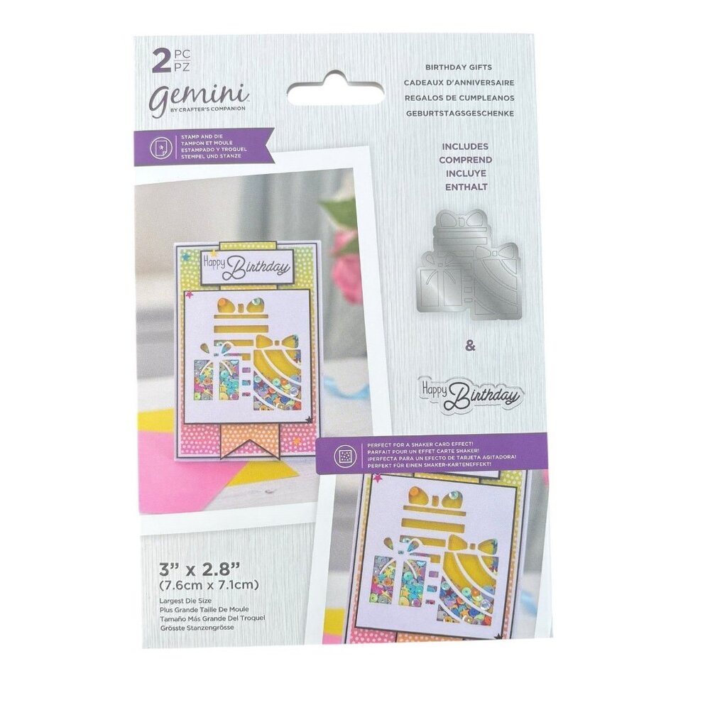 Gemini Crafter’s Companion Stamp Die Lot 4 Card Making Birthday Sets New - Picture 6 of 12